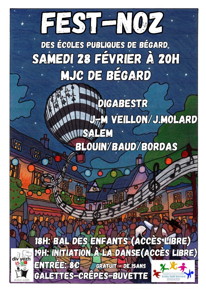 Jean-Michel Veillon & Jacky Molard en fest-noz à Bégard @ MJC Bear