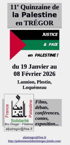 Jean-Michel Veillon & Jean-Mathias Petri à la Quinzaine de la Palestine en Trégor @ Salle du Rusquet