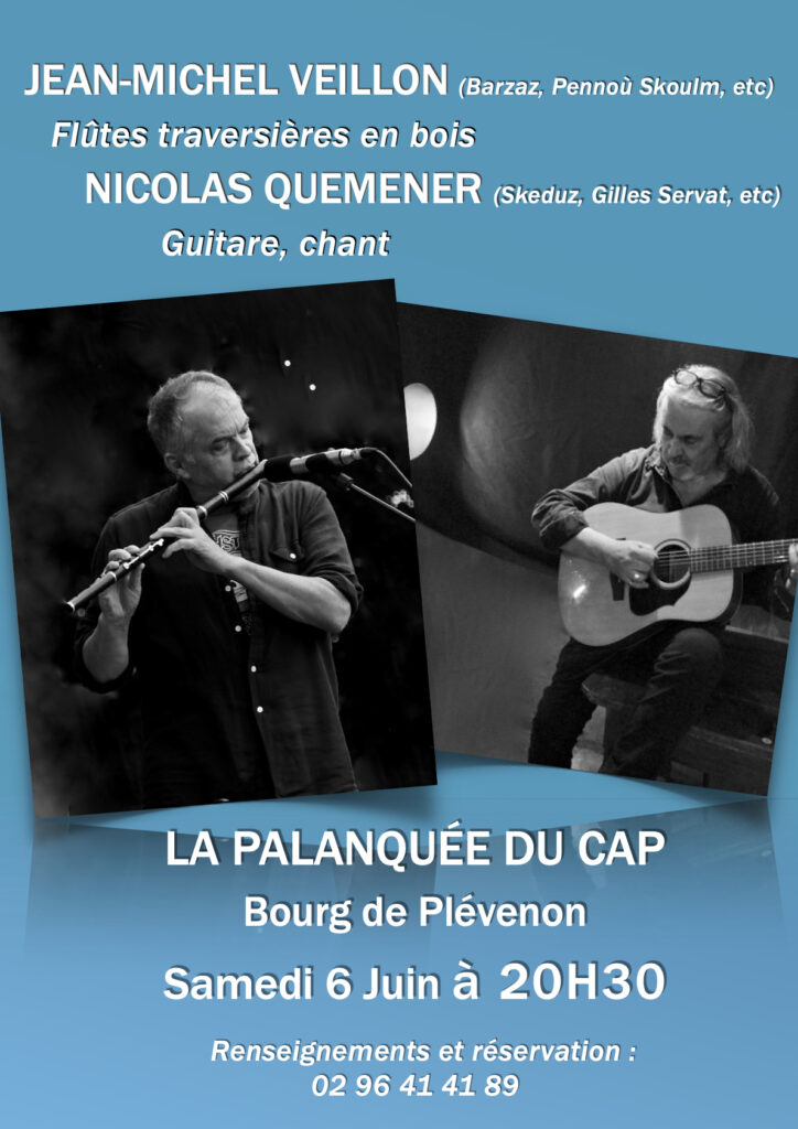 JM & Nicolas Quemener en concert à La Palanquée du Cap @ La Palanquée du Cap